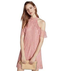 Express cold shoulder lace dress